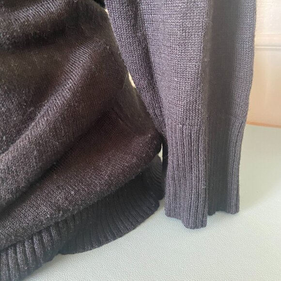 Cupio Black Owl Tunic Sweater Size Medium - Picture 4 of 12